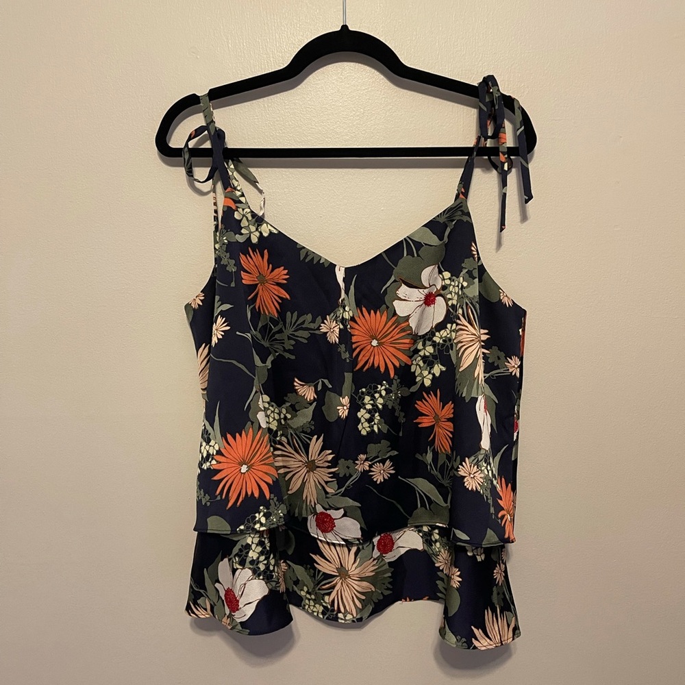 Banana Republic Tiered Floral Tank Top